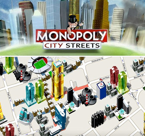 Monopoly City Streets Utilisera Google Maps